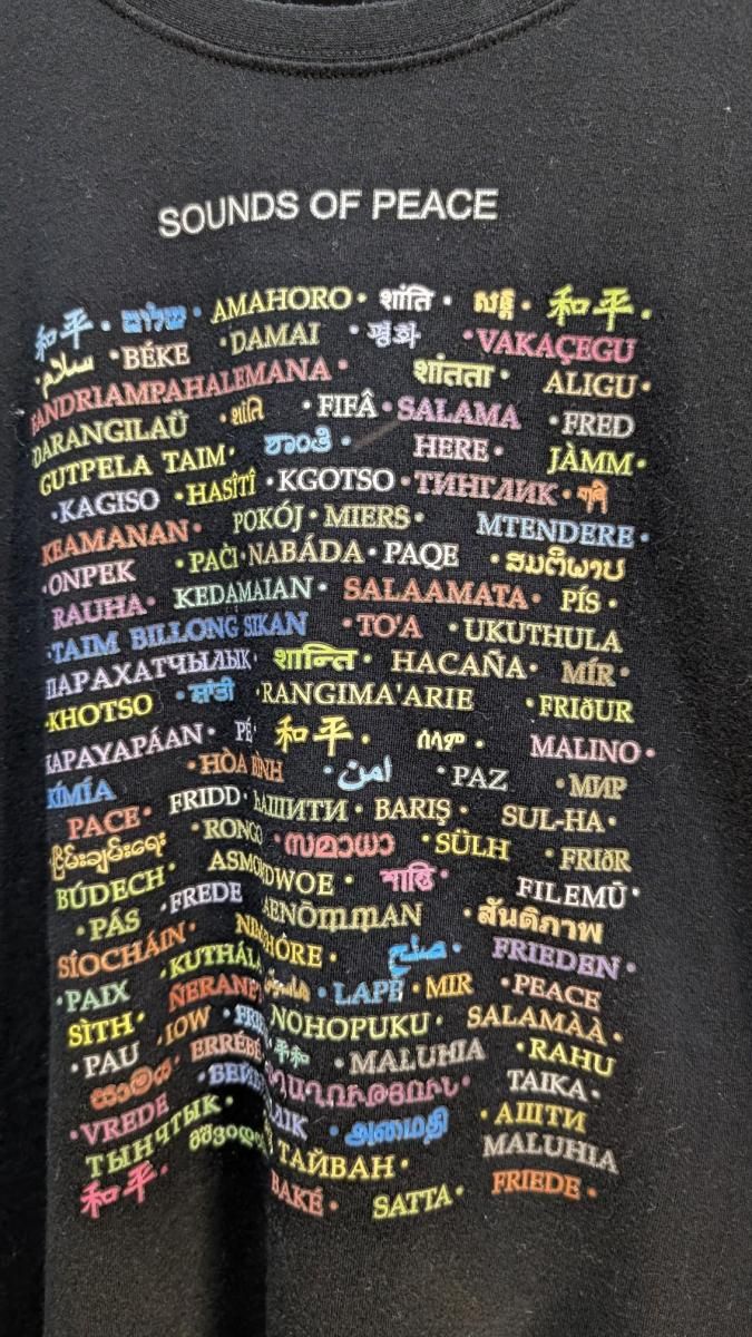 Moat イタリア語 ROC EVENT ロック音楽多言語Tシャツ M-Lサイズ