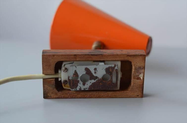 北欧デンマーク製 ヴィンテージウォールライト チーク×メタル