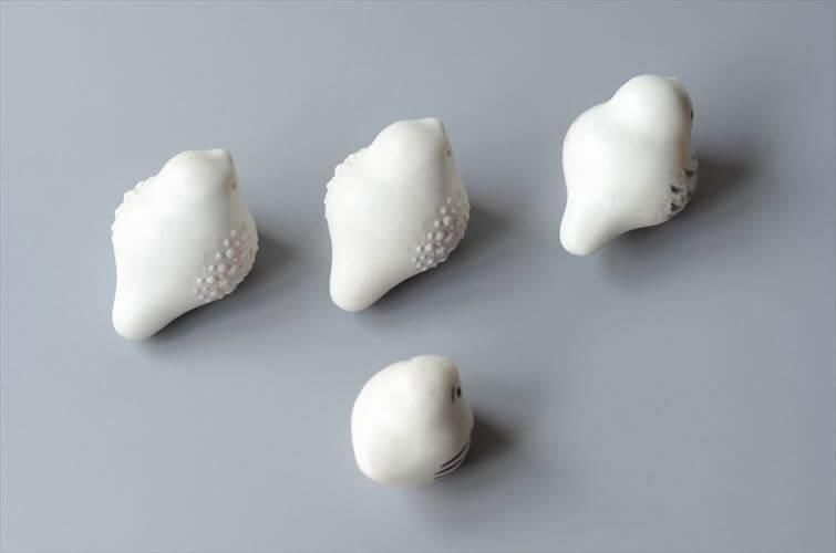 小鳥 ひな 陶器 置物 スウェーデン 北欧アンティーク 陶器のかわいい