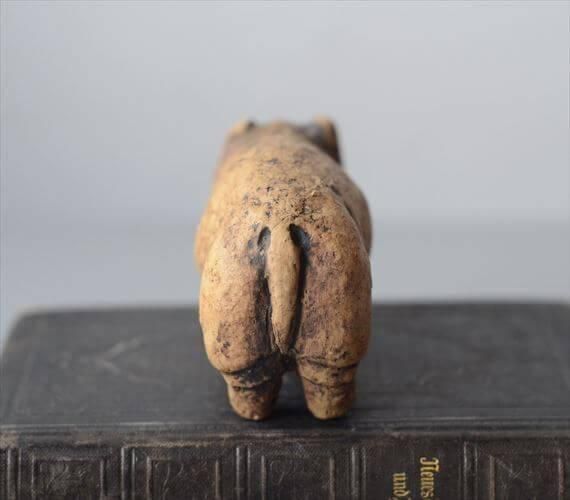 かわいい陶器のカバ オブジェ インテリア フィギュア