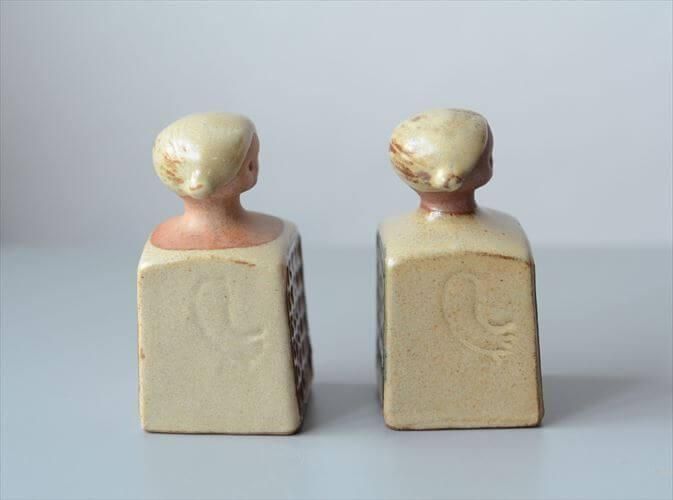 Lisa Larson 女の子のソルト&ペッパー 調味料入れ リサラーソン 北欧