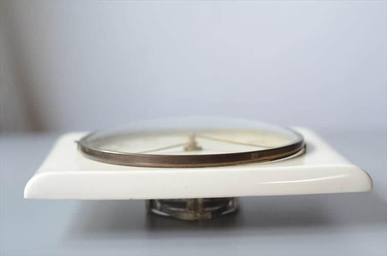 ドイツ製Dugenaホワイトセラミック壁時計ヴィンテージアンティーク