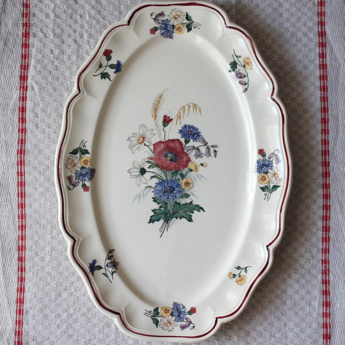 フランス アンティーク プレート オーバル皿 IENA フランス