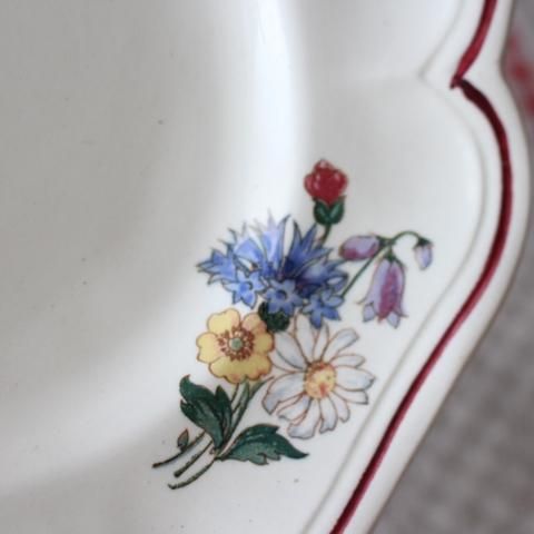 フランス アンティーク sarreguemines ボーンチャイナ 磁器 フランス