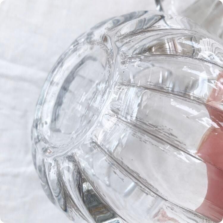 フランス ヴィンテージ キャンディポット ガラス製