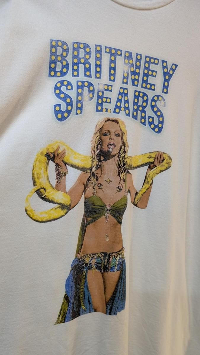 ブリトニー・ジーン・スピアーズ Tシャツ XL コットン 蛇柄