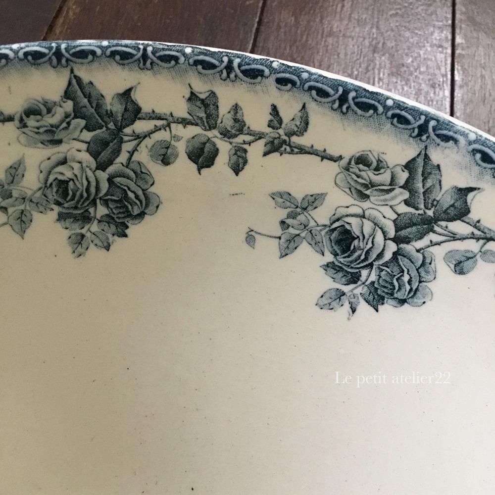 希少　美品　ジョワジールロワ　 薔薇　コンポティエ　フランスアンティーク フランス ショワジールロワ PARIS アンティーク サラディエ 薔薇