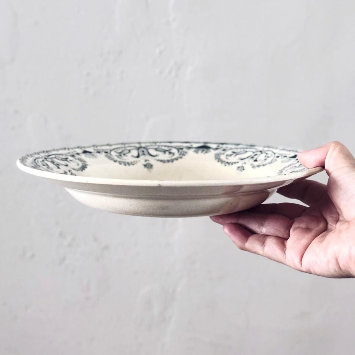 アンティーク テール・ド・フェール スーププレート