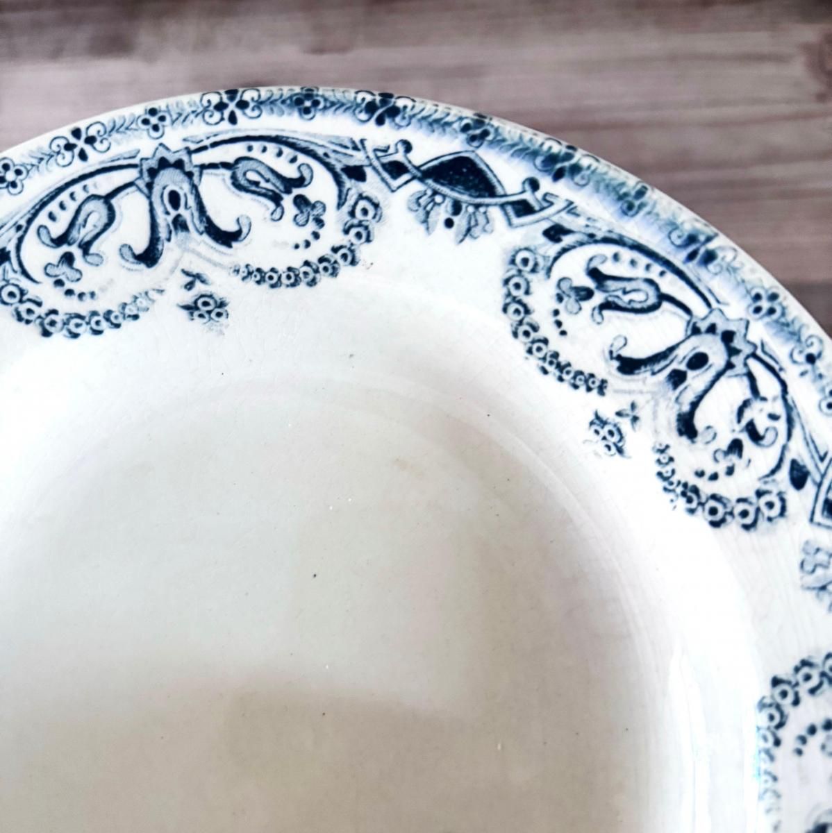 アンティーク テール・ド・フェール スーププレート