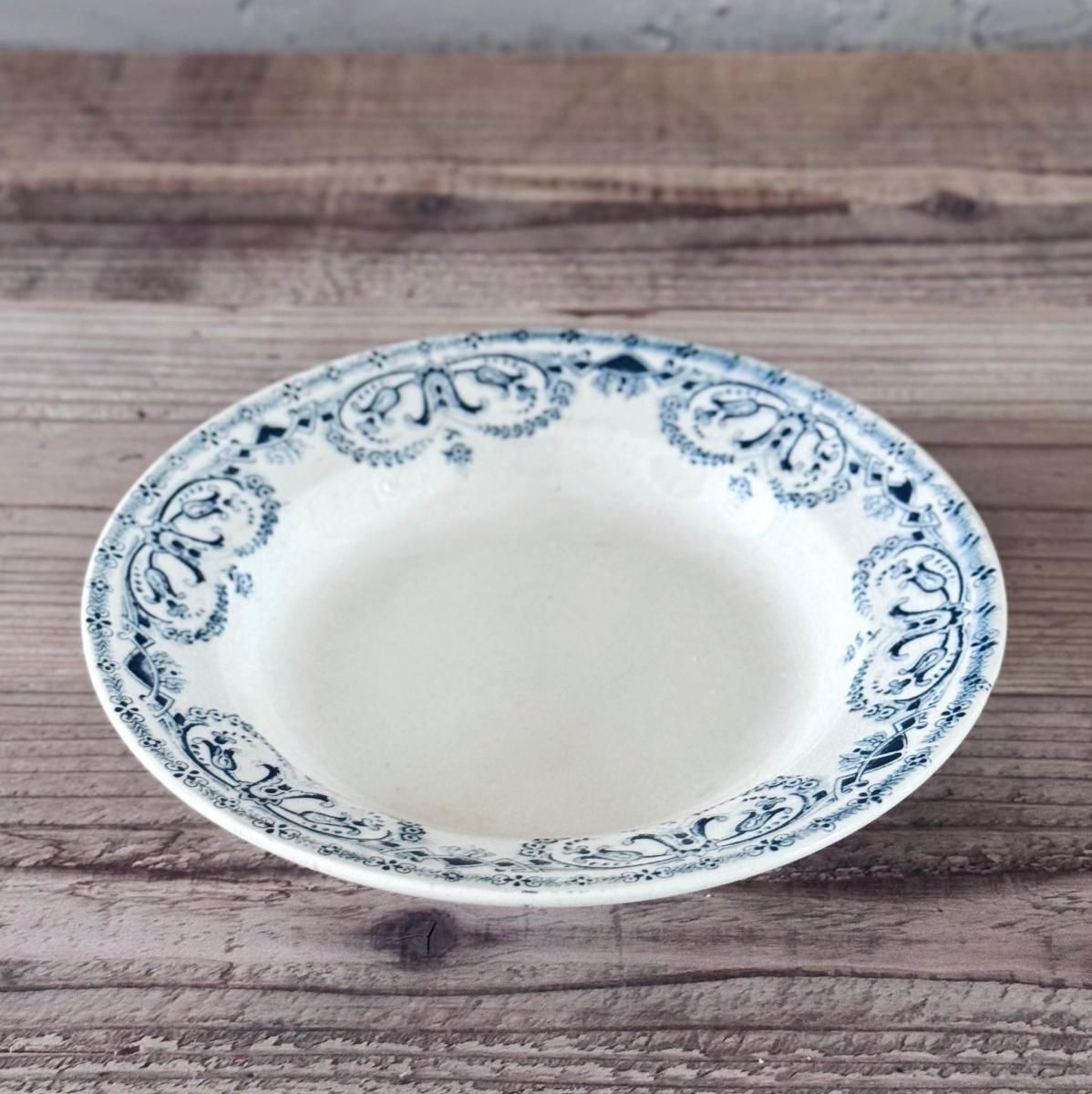 アンティーク テール・ド・フェール スーププレート