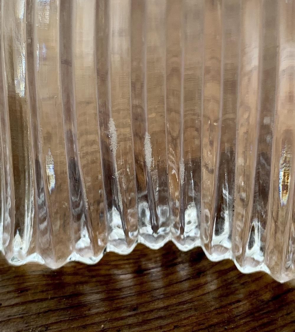 フランス アンティーク ガラスランプシェード クラシックな曲線美