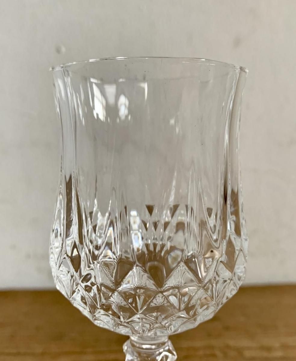 ドーム、ナンシー。Franceアンティーク、4客crystalワイングラス ドーム、ナンシー。Franceアンティーク、4客crystalワイングラス