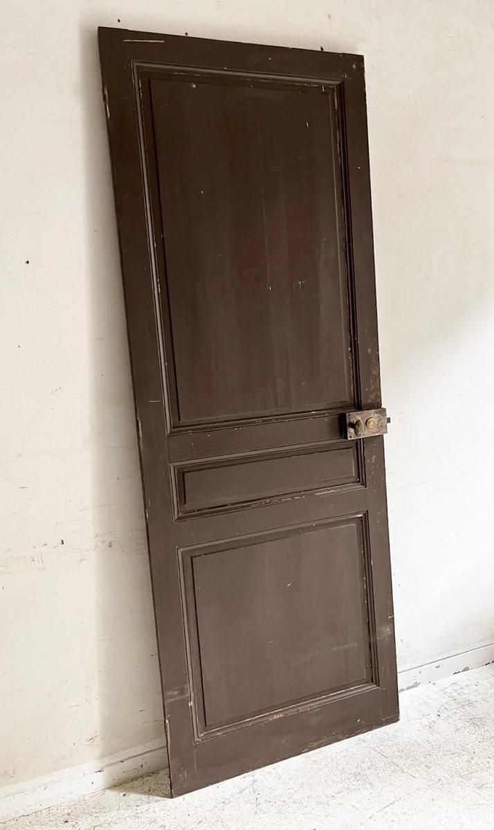 フランス アンティーク ブラウンパインドア