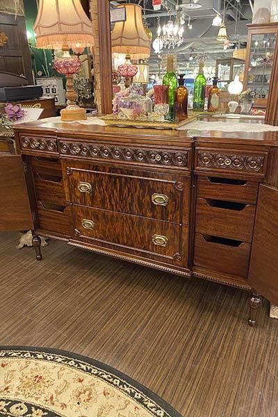 DKK53 ジノレ リビングボード W110cm サイドボード マホガニー材 天然木マホガニー材 北欧ヴィンテージ風リビング収納シリーズ