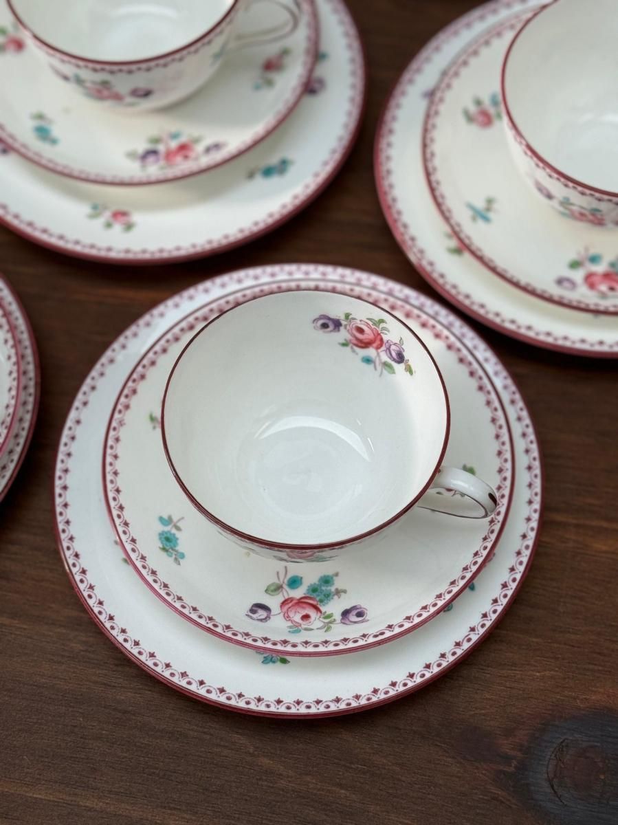 アンティークカップトリオ 英国アンティーク サミュエルラドフォード 1890年 トリオA カップ