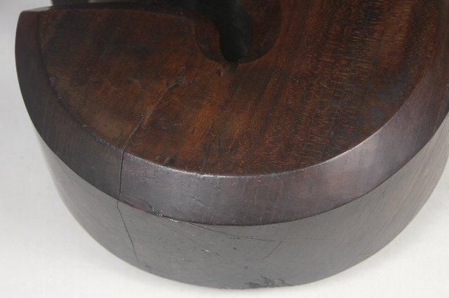 アンティーク 自在鉤(大) アンティーク 大黒型自在鉤 江戸明治時代 欅製 12cm
