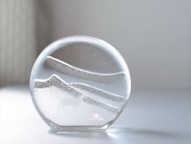 iittala 雪山 トナカイ ガラス オブジェ ヴィンテージ