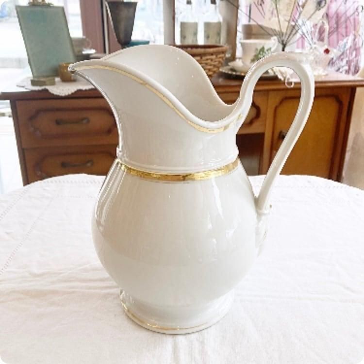 フランス直輸入 アンティークピシェ ゴールドライン