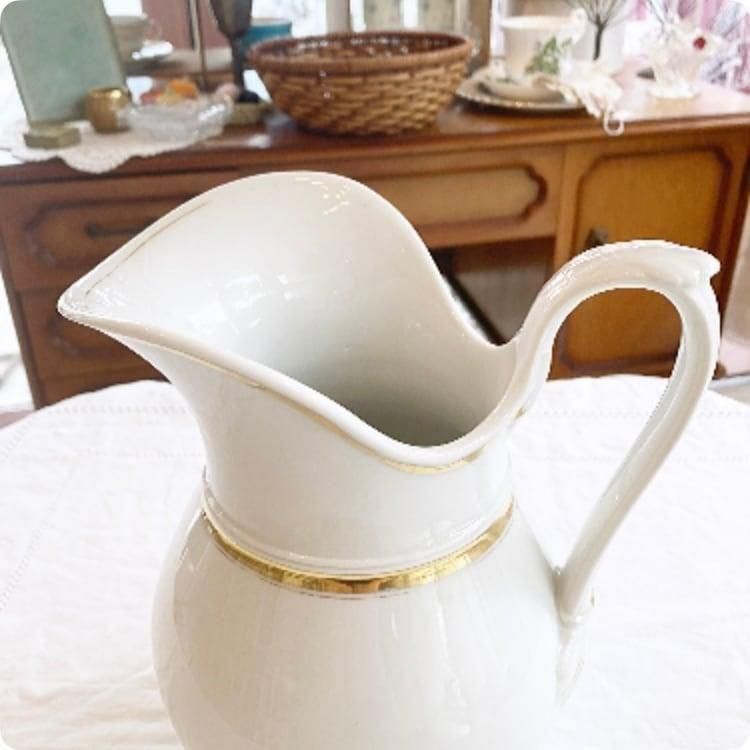 フランス直輸入 アンティークピシェ ゴールドライン