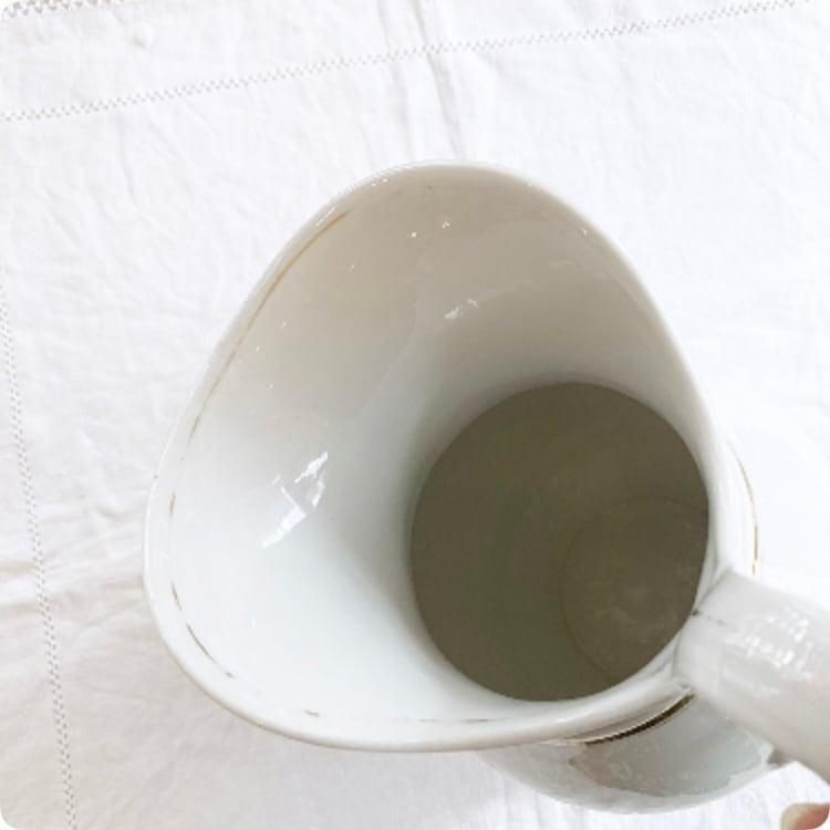 【美品】フランスアンティーク VIEUX PARIS ホワイトピシェ[3297] 美品】フランスアンティーク VIEUX PARIS ホワイトピシェ[3297]