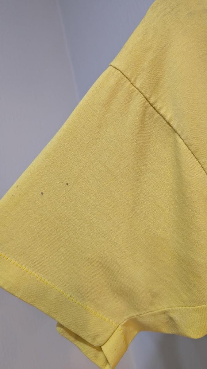 90s　ドイツ製　DHL　企業ロゴ　ドライバーシャツ　アメカジ　両面プリント　黄 90s ドイツ製 DHL 企業ロゴ ドライバーシャツ アメカジ 両面