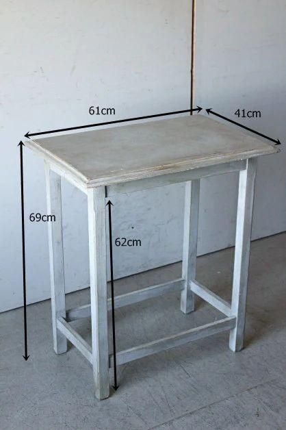 ブルーグレー オケージョナルテーブル イギリスアンティーク家具