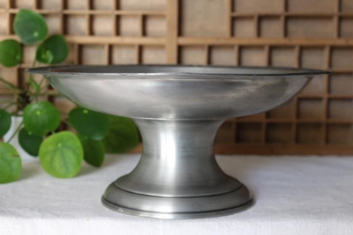 フランスヴィンテージコンポート フランス アンティーク ピューター コンポート皿