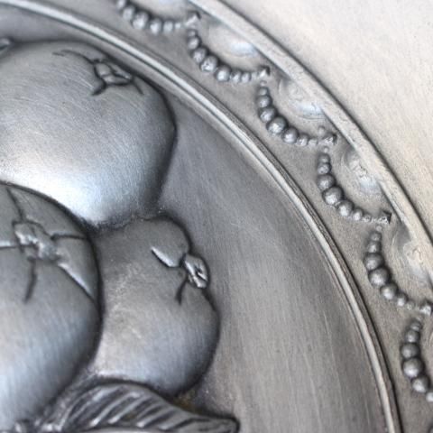 フランス アンティーク ピューター コンポート皿