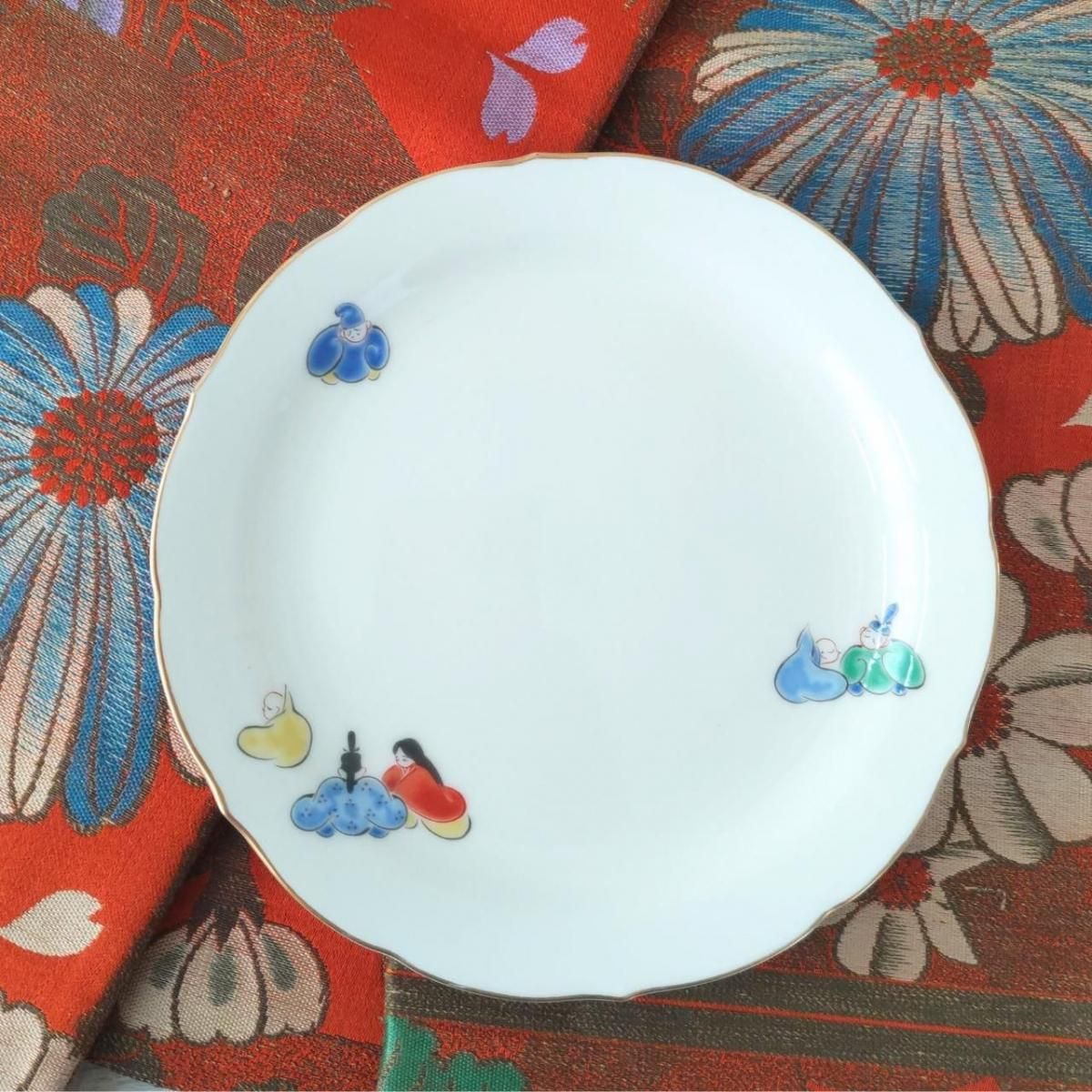 昭和レトロ☆クラシカルvintage☆モダンアンティーク陶磁器 深川製 深川製磁 菊小鳥 湯呑み 4個セット 四角湯呑み 花と鳥の絵柄