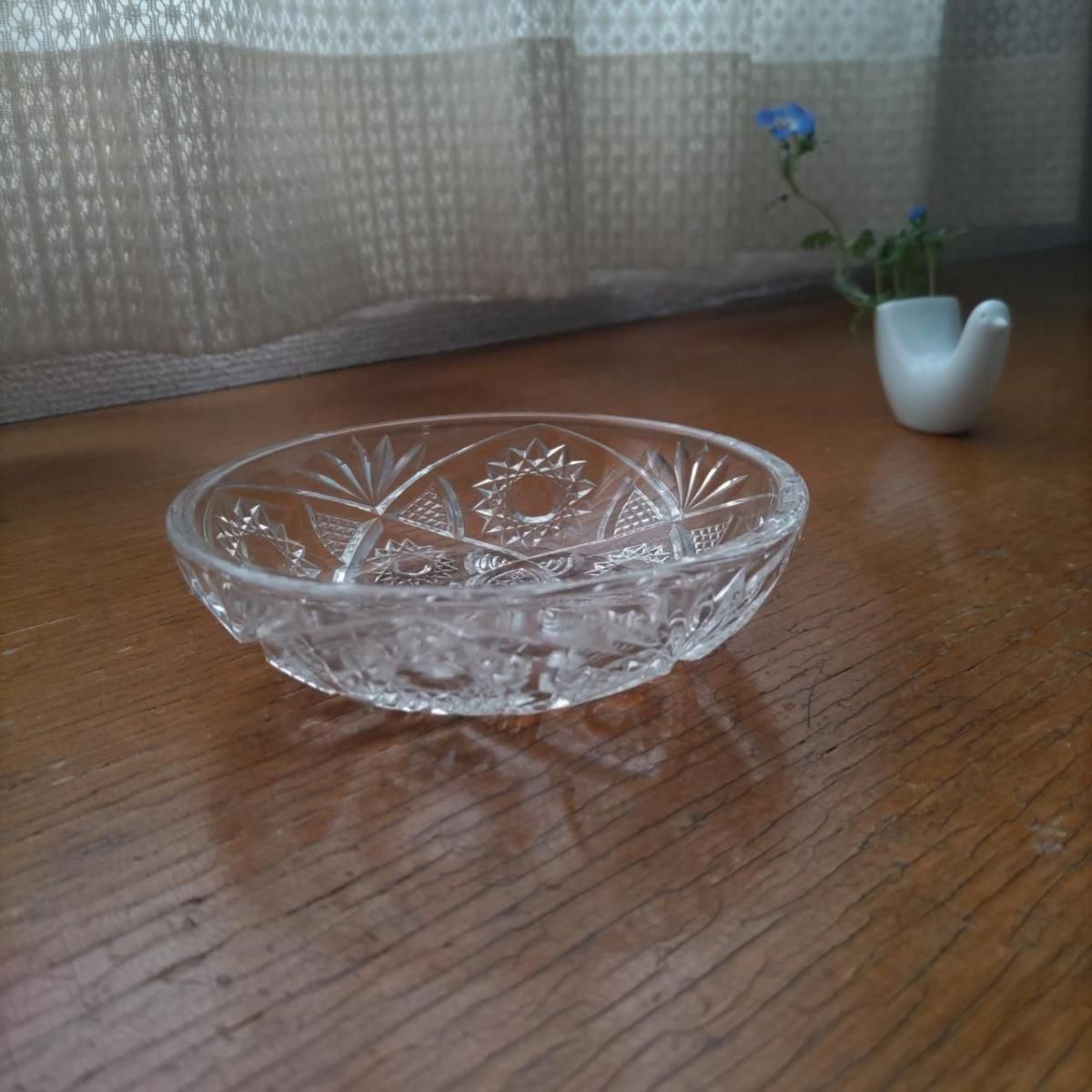 アンティーク 手毬 プレスガラス ボウル 昭和レトロ 日本製