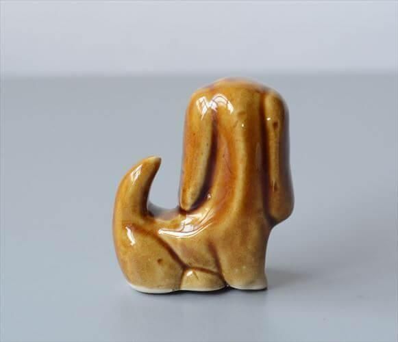 ドイツ 陶器の垂れ耳犬 オブジェ ヴィンテージインテリア