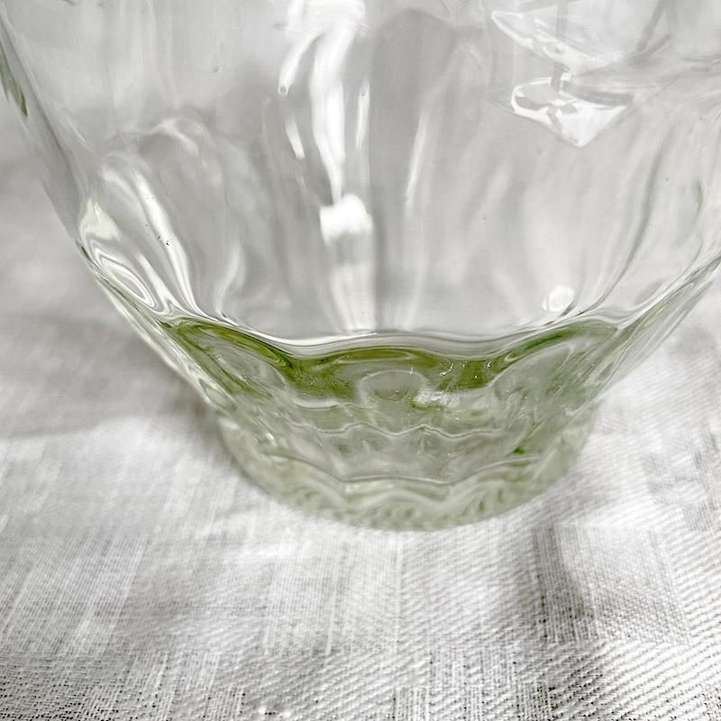 ヴィンテージ ガラスボトル 水差し 厚手ガラス