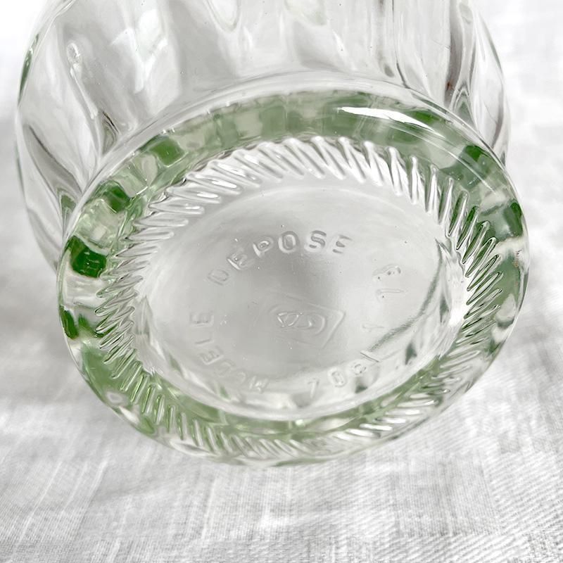 ヴィンテージ ガラスボトル 水差し 厚手ガラス