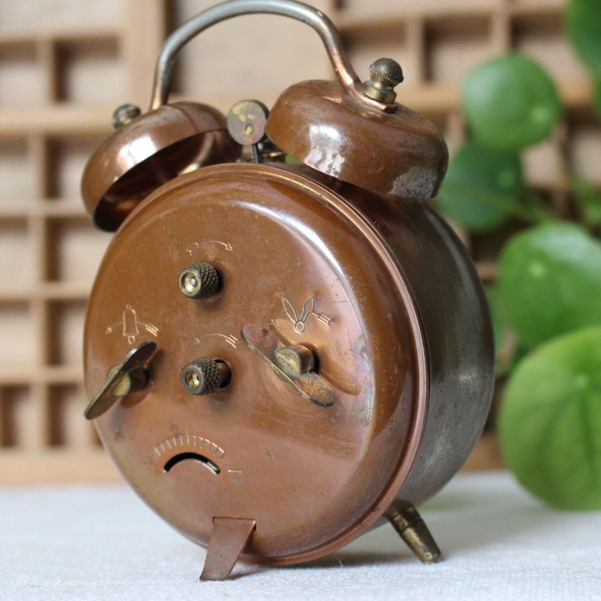 フランスJAZ社製目覚まし時計 ブロカント アンティーク ビンテージ フランスJAZ社製目覚まし時計 ブロカント アンティーク ビンテージ