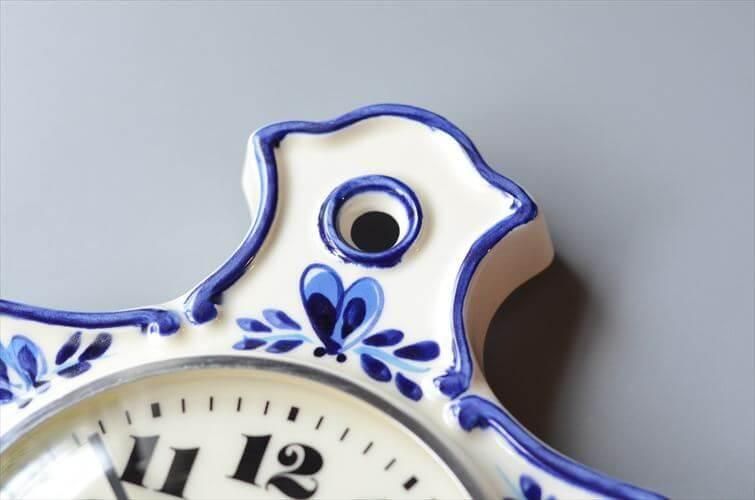 ドイツ製 pallas かわいいカッティングボード型の壁時計 陶器