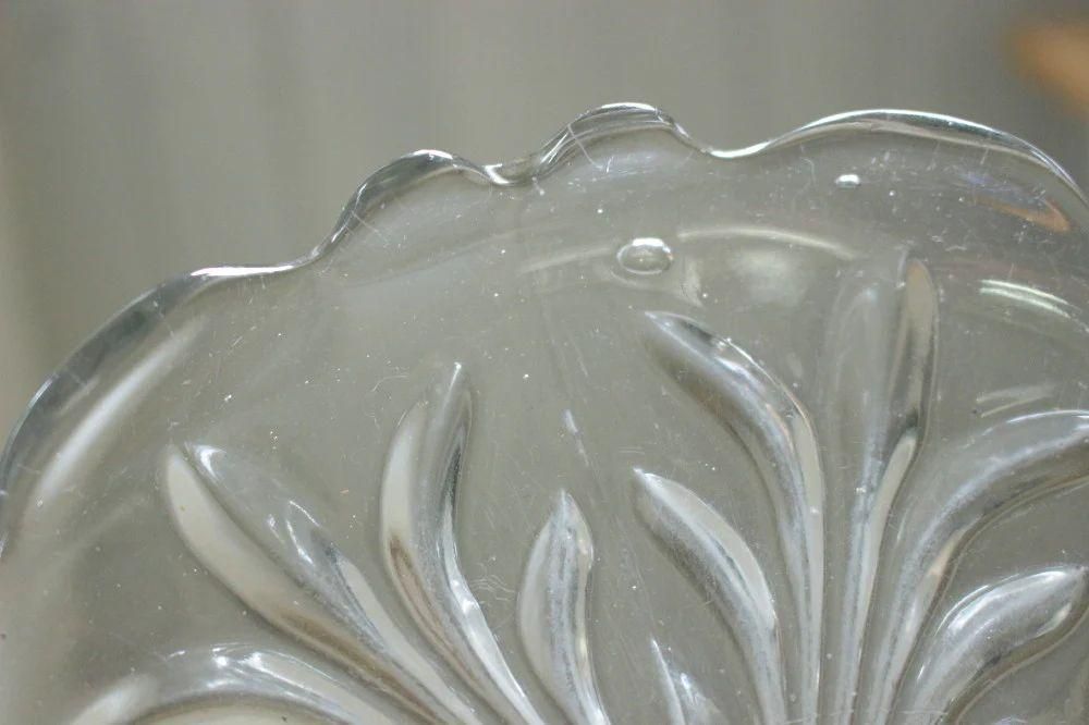 イギリスアンティークガラスコンポート 直径18cm