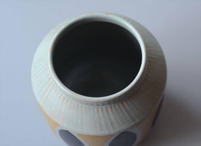 デンマーク製 1970年代 EDNO graphic vase 花瓶 北欧 花器 置物