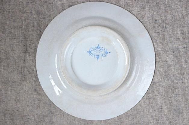 サルグミンヌ窯 ブルーの低いコンポティエ皿 アンティーク