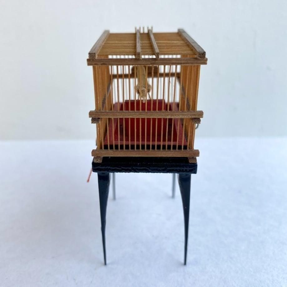竹製 ミニチュア鳥かご 御殿籠 メジロ籠
