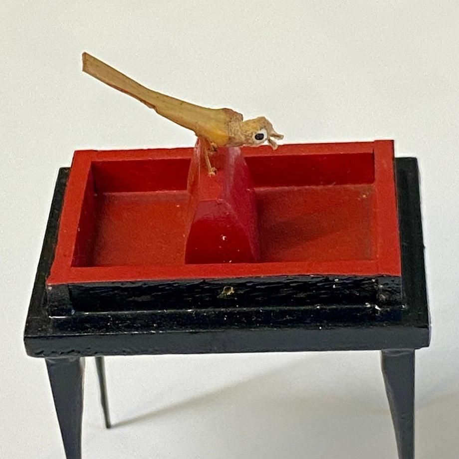 鳥かご　竹籠　メジロ籠 竹製 ミニチュア鳥かご 御殿籠 メジロ籠