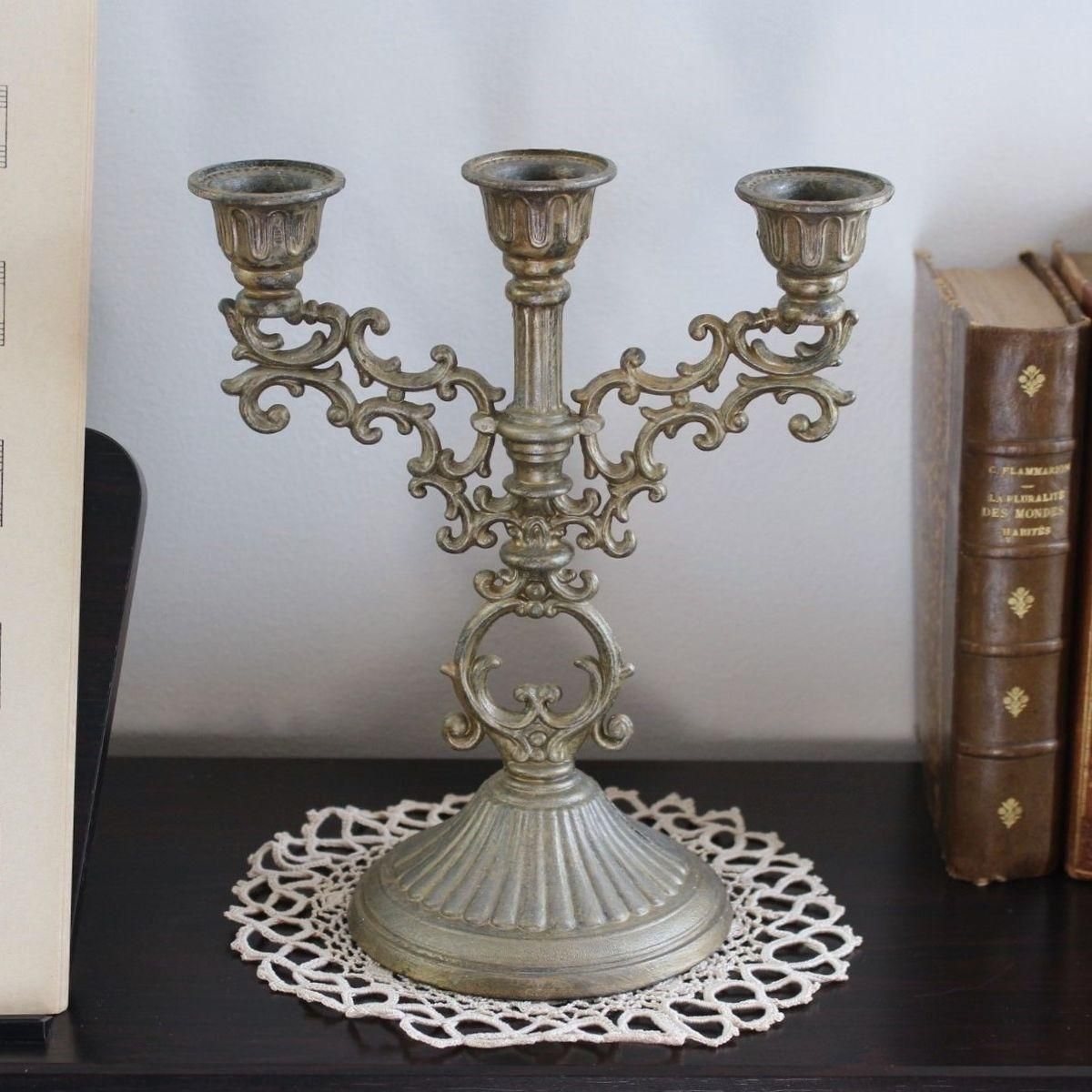 蝋燭台 燭台 キャンドルスタンド アンティーク ヴィンテージ フランスブロカント 楽天市場】キャンドルスタンド 燭台 洋白 ニッケルシルバー フランス