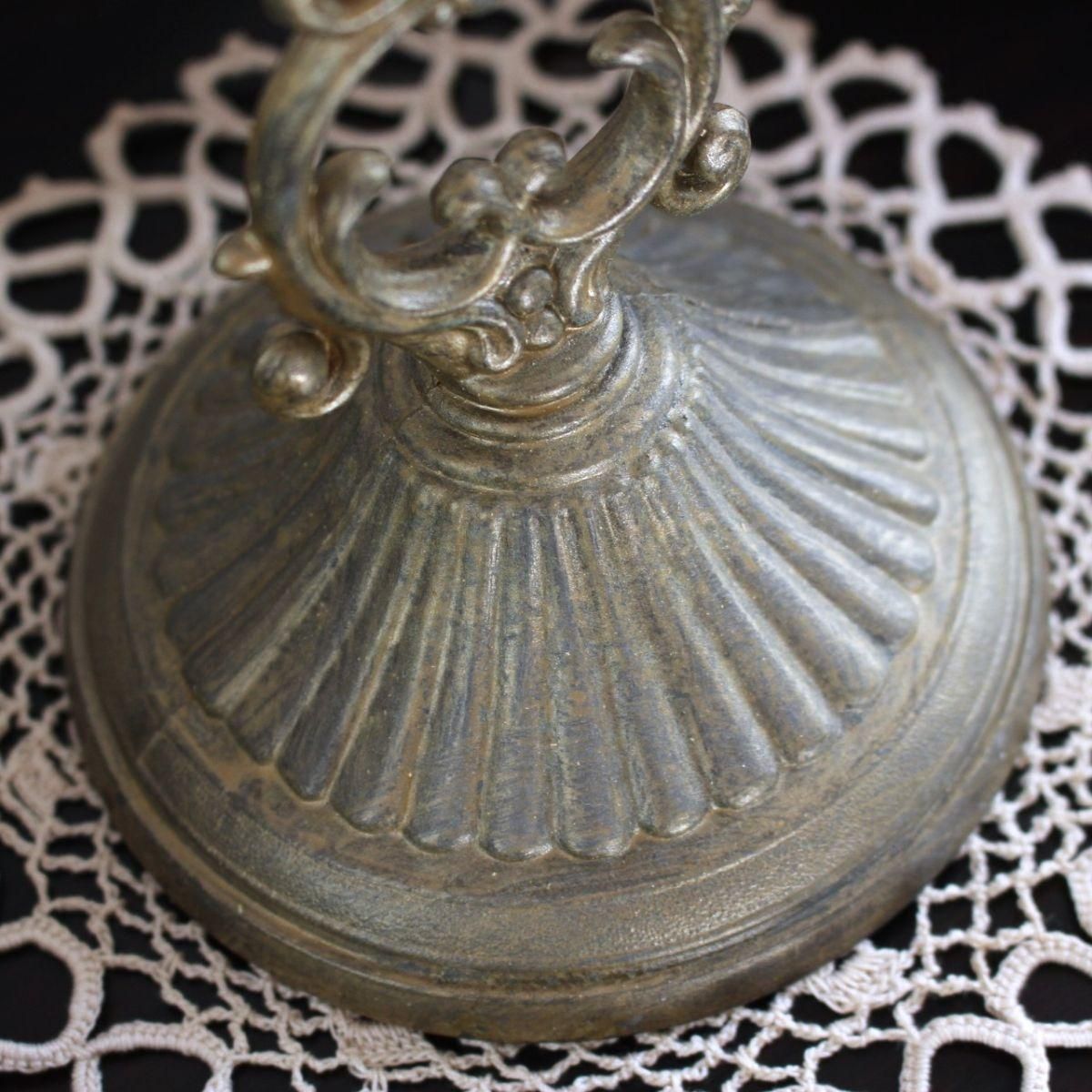 フランス ブロカント 3灯式キャンドルスタンド アンティーク風