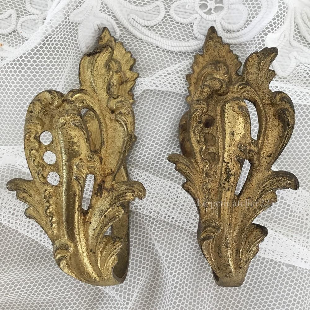 フランス アンティーク ハンドメイド 木製ハンガー 32.5cm