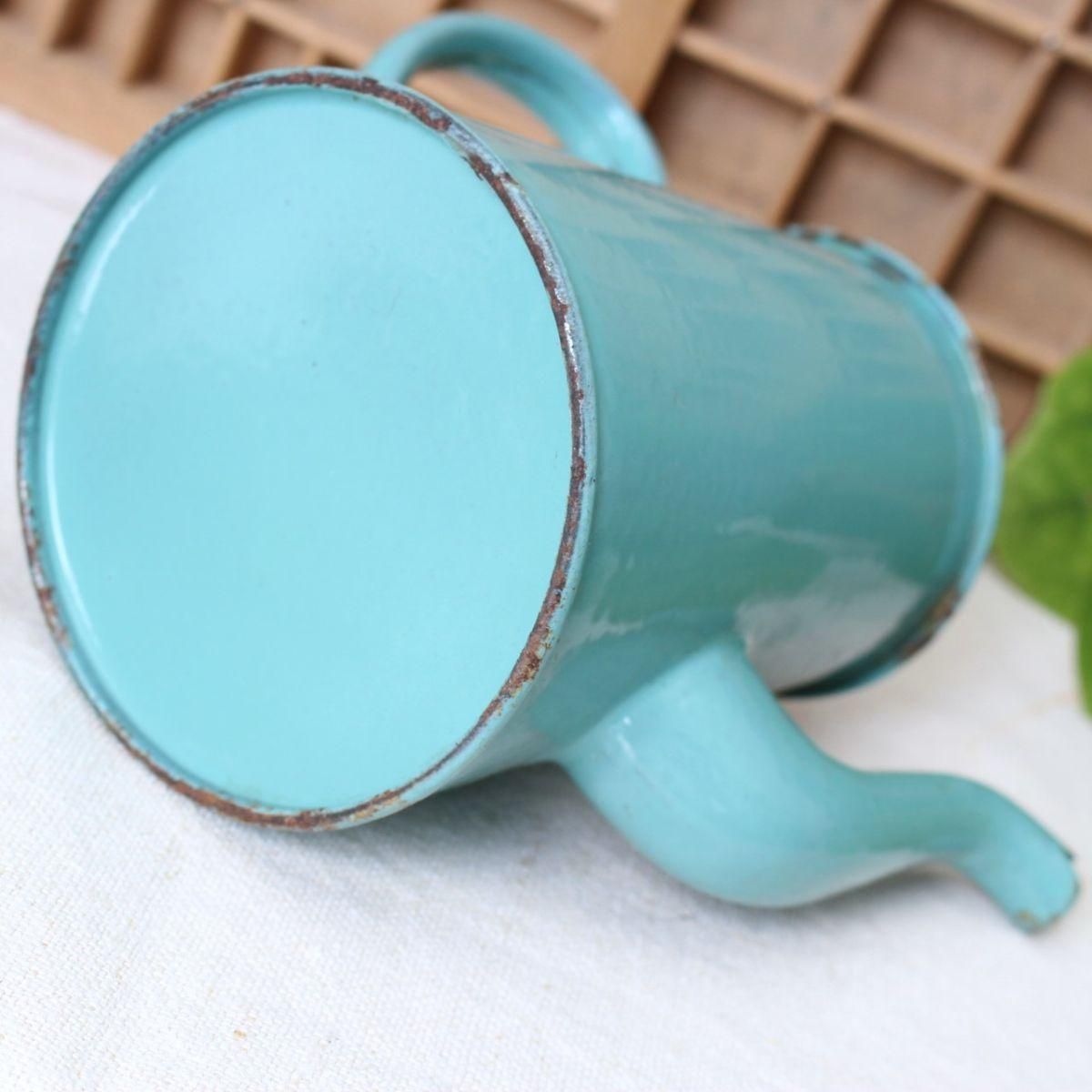 フランス蚤の市　ビンテージホーロー アンティーク フランス蚤の市 レトロホーローコーヒーポット