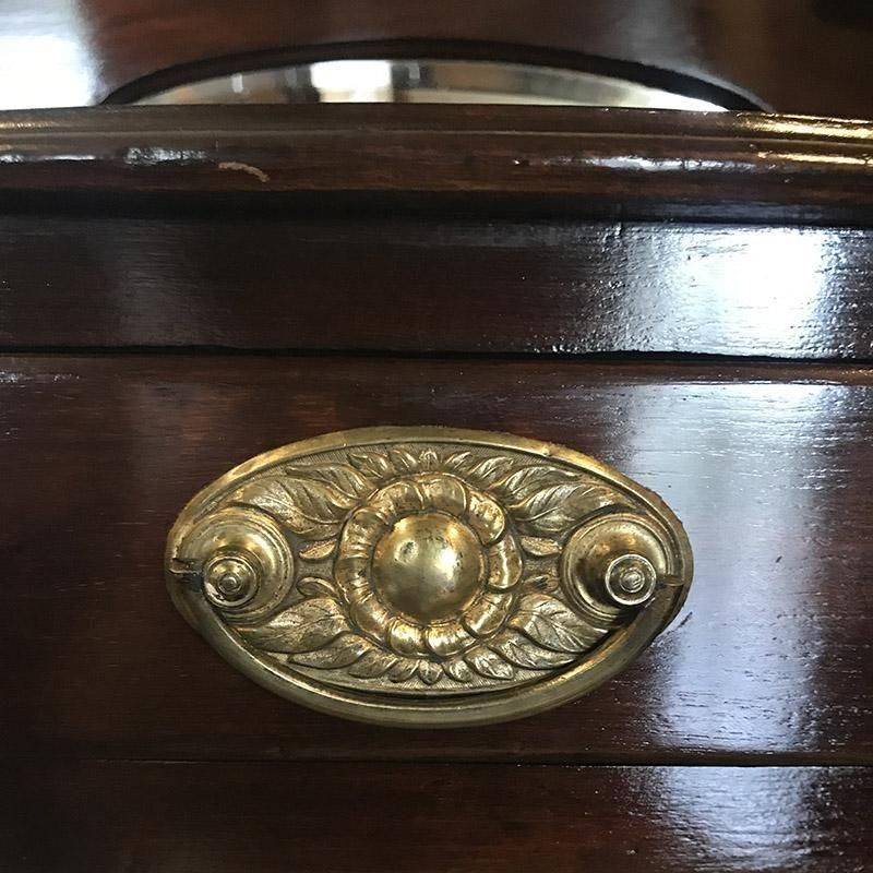 アンティーク マホガニの額絵 ヴィクトリアン マホガニー ミラーバックデスク アンティーク