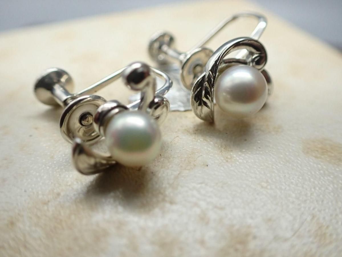 遺品整理 まとめ売り アクセサリー 真珠イヤリングsilver k18 天然石
