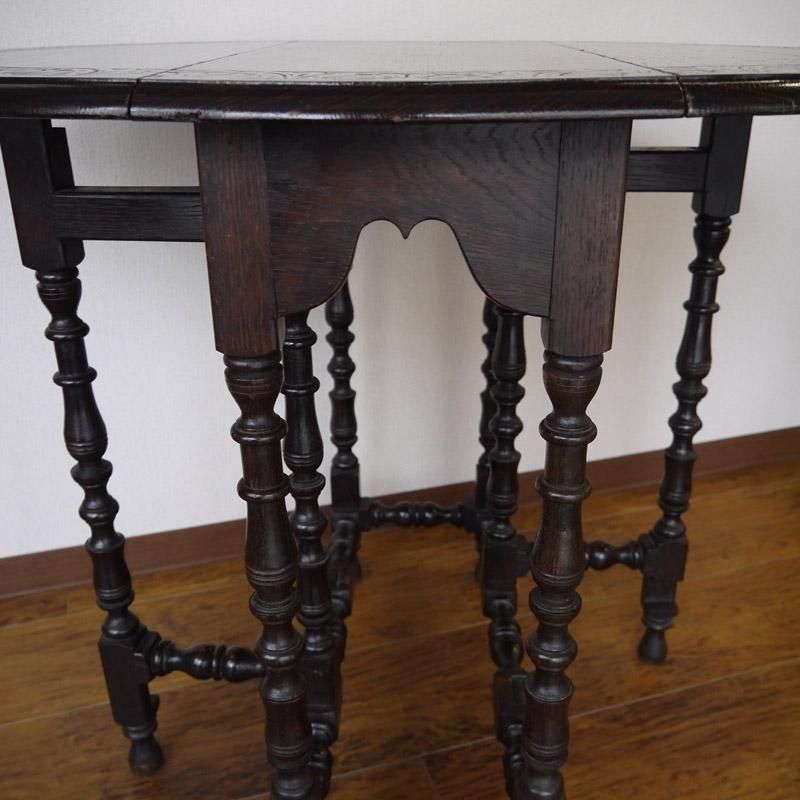 アンティーク 英国製 1920年代 ゲートレッグテーブル