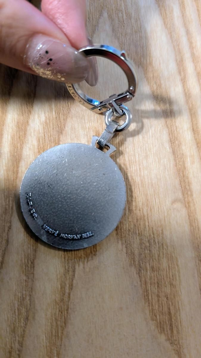 フランス メタル 猫 キーホルダー カラフル ヴィンテージ