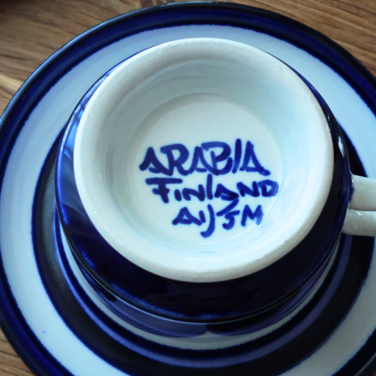 ARABIA Paju アラビア パユ デミタスカップ ソーサー 廃番 廃盤