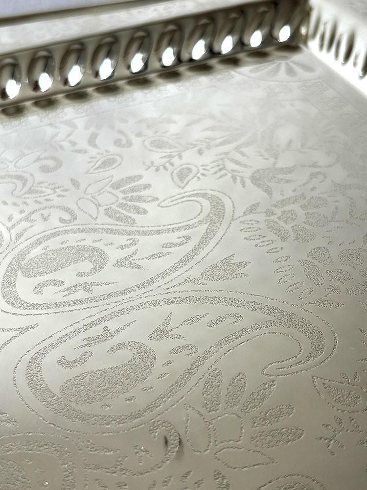 ヴィンテージ 大型トレー ハンドル付き